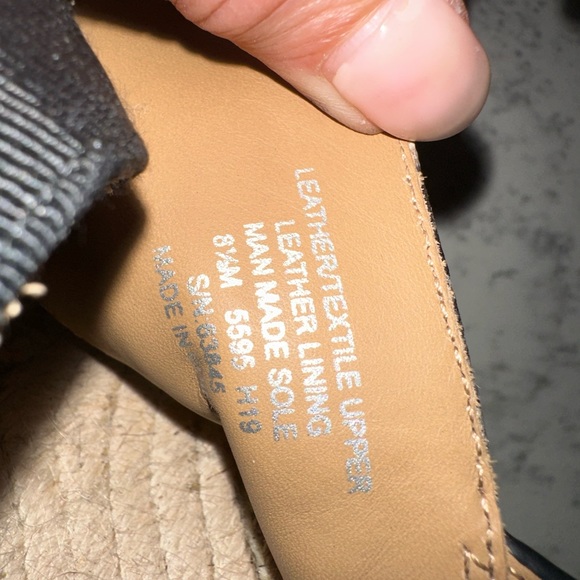 Tory Burch Espadrilles High Platform Black and Snake Skin color sz 8.5 (8 1/2) - Picture 11 of 16